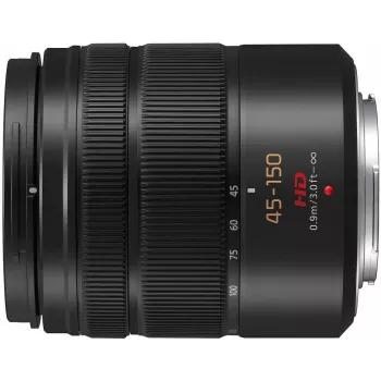 Panasonic Lumix G X Vario 45-150mm f/4.0-5.6 ASPH. MEGA O.I.S. objektīvs (melns) H-FS45150E-K