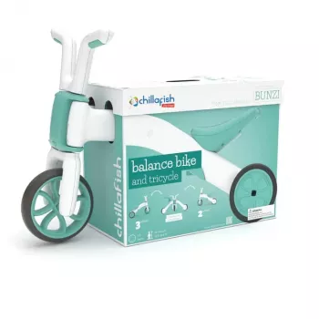 Chillafish Bunzi 2-in-1 līdzsvara velosipēds un trīsritenis - piparmētru krāsā