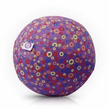 BUBA BLOON Bubabloon lateksa balons ar auduma pārvalku, aplīši, purpura
