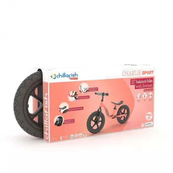Chillafish Charlie Sport 12 līdzsvara velosipēds, Flamingo Pink, 2-5 gadi