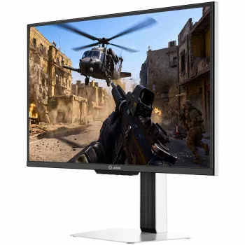 LORGAR 24,5 collu Full HD IPS 400Hz spēļu monitors, Dual LED, HDR600 Ready, regulējams augstums, balts