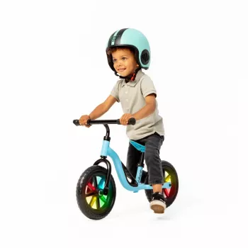 Chillafish Charlie 10 līdzsvara velosipēds, zils, ar LED apgaismotiem riteņiem, bērniem no 18 mēnešiem līdz 4 gadiem