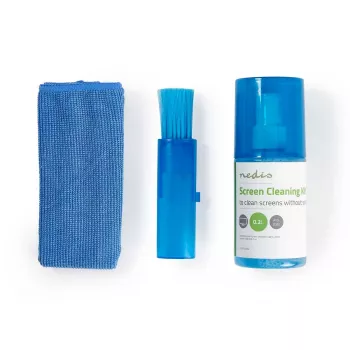 Nedis LED ekrānu tīrīšanas aerosols 200 ml ar mikrošķiedras drānu