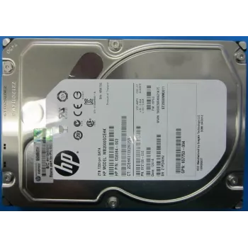 HP Enterprise 2TB 7.2K RPM SATA 3,5 collu LFF vidējas slodzes cietais disks (659570-001)