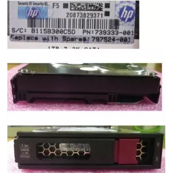 HPE 1TB SATA 6G 7.2K 3,5 collu Low Profile cietais disks (797275-S21)