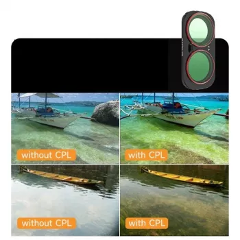 SUNNYLIFE magnētiskais CPL filtrs Insta360 GO 3 / Luna Ultra
