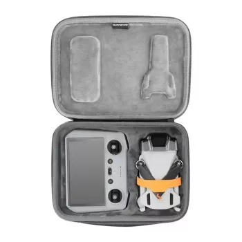 Sunnylife pārnēsāšanas soma DJI Mini 3 / Mini 3 Pro - pelēka, ar pielāgotiem nodalījumiem