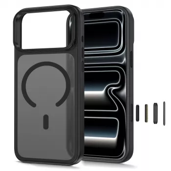 TECH-PROTECT MAGSTAND MagSafe uzlādes turētājs iPhone 17 Pro Max / 18 Pro Max matēts melns