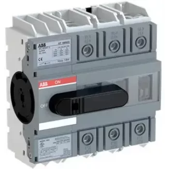 ABB OT160G03K slodzes pārtraucējs-atdalītājs 3-poliem 160A 750V AC/1000V DC uz pamatnes 1SCA138208R1001