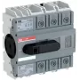 ABB OT160G03K slodzes pārtraucējs-atdalītājs 3-poliem 160A 750V AC/1000V DC uz pamatnes 1SCA138208R1001