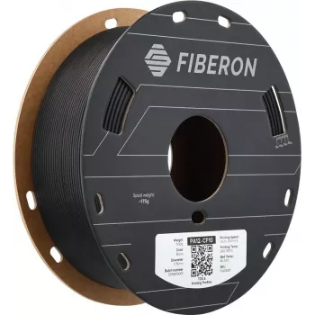 Polymaker Fiberon PA12-CF10 oglekļa šķiedras neilona kvēldiegs 1,75mm 0,5kg melns FG04001