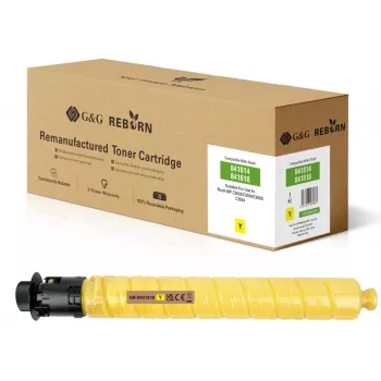 G&G saderīgs dzeltenais tonera kārtridžs Ricoh 841818 - augstas ietilpības, 18 000 lappušu GR-R841818