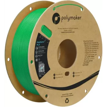 Polymaker PolySonic PLA High Speed 1,75mm zaļš 1kg 3D printera filaments PA12010
