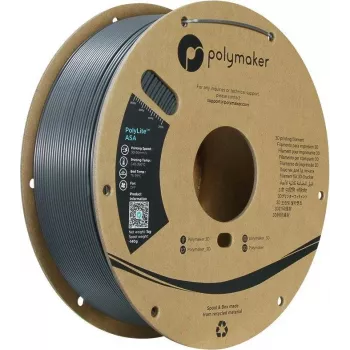 Polymaker PolyLite ASA Filaments 1.75mm 1kg Tumši pelēks PF01037