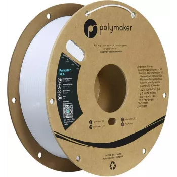 Polymaker PA02096 PLA Filaments 1,75 mm 1 kg Cool White augstas stingrības