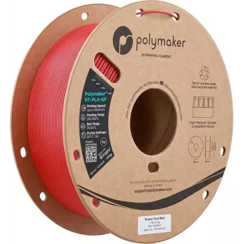 Polymaker HT-PLA-GF 1,75mm Power Tool Red 1kg - augstas temperatūras stikla šķiedras PLA filament