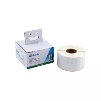 G&G termiskās tiešās drukas adrešu etiķetes 41 x 89 mm, baltas, pastāvīga līme, 300/rullī, DYMO 11356/S0722560