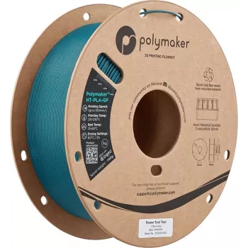 Polymaker HT-PLA-GF stikla šķiedras pastiprināts PLA filaments 1,75mm 1kg melns PA18009