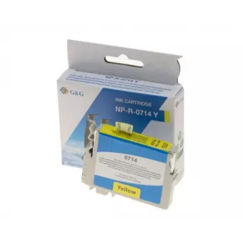 G&G saderīga tintes kasetne Epson T0714 dzeltena (3547)