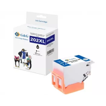 G&G XL tintes kasetne, saderīga ar Epson 202XL, melna (15175)