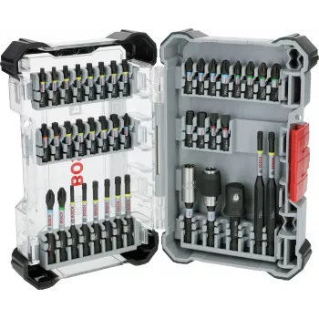 Bosch 2608521U78 36 gabalu Impact Control skrūvgriežu uzgaļu komplekts ar ātrās atbrīvošanas un magnētisko turētāju