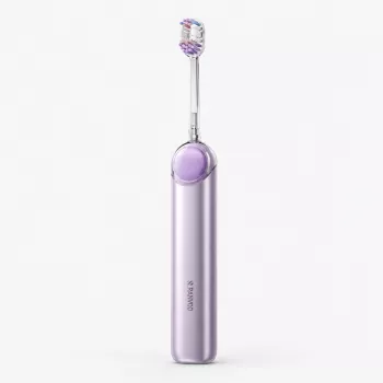 RANVOO PQ5 Pure soniskā elektriskā zobu birste, purpura, 5 režīmi, 4 uzgaļi, USB uzlāde