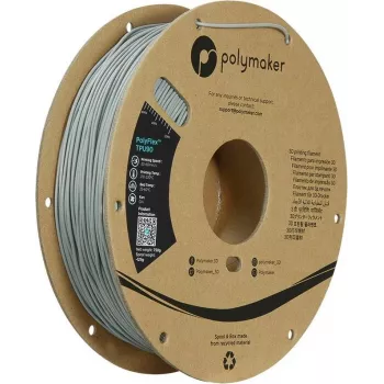 Polymaker PolyFlex TPU90 elastīgais TPU filaments 1,75 mm 750 g pelēks PD02003