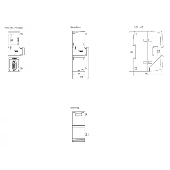 Siemens SIMATIC S7-1200 CM 1241 RS485 sakaru modulis 6ES72411AH320XB0
