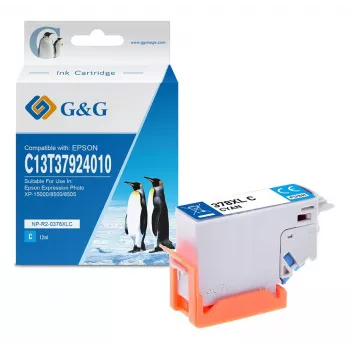 G&G XL dzeltena tintes kasetne, saderīga ar Epson 378XL (C13T37944010) - augsta raža 830 lappuses 15182