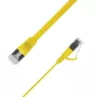 LinkIT plakanais U/FTP Cat6A dzeltens 4m (STP-FL6A-00400-GL)