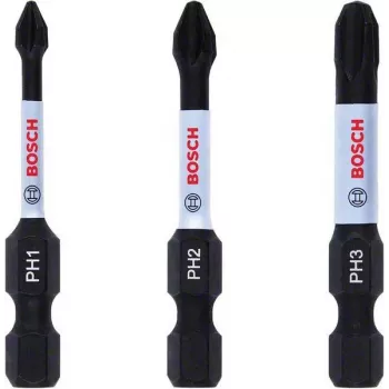 Bosch 2608522491 Phillips PH2 uzgaļu komplekts, 3 gab., 25 mm, 1/4 collu sešstūra stiprinājums