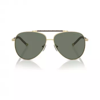 Michael Kors sieviešu saulesbrilles MK1146-10143H gaiši zelta tauriņa kaķa acs brūns gradients 59mm