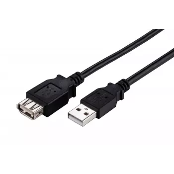 LinkIT USB 2.0 A-A pagarinātāja kabelis, M/F, 0,2 m, melns CUSBAMAF-002