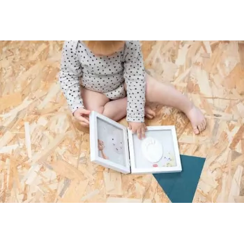 Tiny Love Simple Frame mazuļa rokas vai pēdas nospieduma komplekts, balts