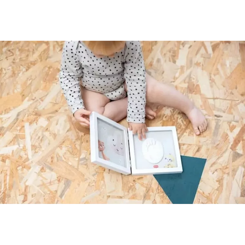 Tiny Love Simple Frame mazuļa rokas vai pēdas nospieduma komplekts, balts
