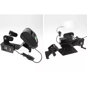 Brodit printera stiprinājums ar etiķeļu ruļļa funkciju Zebra Alpha 30L/40L, VESA 75/AMPS, MultiMoveClip, akumulatora eliminators (217038)