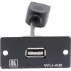 Kramer WU-AB modulārais uzspraužamais ieliktnis USB Type A female uz female, melns 85-0118399