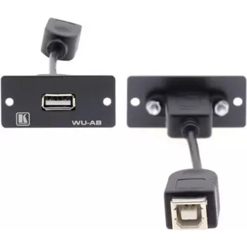 Kramer WU-AB modulārais uzspraužamais ieliktnis USB Type A female uz female, melns 85-0118399