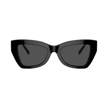 Michael Kors MK2205-300587 Sieviešu Cat Eye saulesbrilles, tumši bruņurupuču rāmis, tumši pelēkas lēcas, 52/19/140 mm