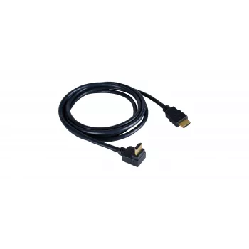 Kramer C-HM/RA-3 High-Speed HDMI kabelis ar Ethernet, taisns uz leņķa, 0,9 m, pelēks, 4K 97-0143003