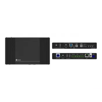 Kramer Electronics EXT3-21-XR-TR HDMI AV+ USB+ GE 2-vadu PoE viedais raidītājs un 2x1 komutatora uztvērējs (50-80584090)