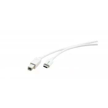 Kramer C-USB/CB-10 USB 2.0 kabelis, USB-C vīrišķais uz USB-B vīrišķo, 3 m, balts 96-02357110