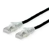 DÄTWYLER Cat.5e S/UTP vara komutācijas kabelis, PVC apvalks, AMP v2 savienotāji, melns, 1,0 m 21.15.7031