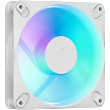 Fractal Design Dynamic 3-12 Reverse RGB balta korpusa ventilators, 120mm, PWM, ARGB, reversās lāpstiņas FD-F-DR3-1205
