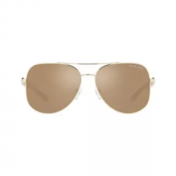 Michael Kors sieviešu saulesbrilles MK11210147P58 (58/15/140 mm) ar polarizētām pelēkām lēcām, melns acetāta rāmis