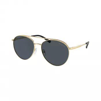 Michael Kors sieviešu saulesbrilles MK1138-101487 ar zelta rāmi un tumši pelēkām gradienta lēcām 58mm
