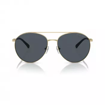 Michael Kors sieviešu saulesbrilles MK1138-101487 ar zelta rāmi un tumši pelēkām gradienta lēcām 58mm