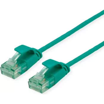 ROLINE RM UTP Patch kabelis Cat.6A/Class EA SLIM zaļš 0.15m 21.45.3430