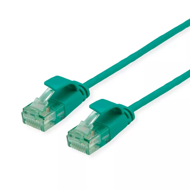ROLINE RM UTP Patch kabelis Cat.6A/Class EA SLIM zaļš 0.15m 21.45.3430