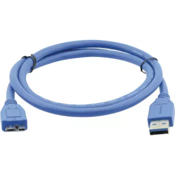 Kramer C-USB3/MICROB USB 3.2 Gen 1 kabelis, USB-A uz Micro-USB B, 1,8 m, zils 96-02356006